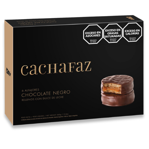 Alfajores chocolate x 6 unidades
