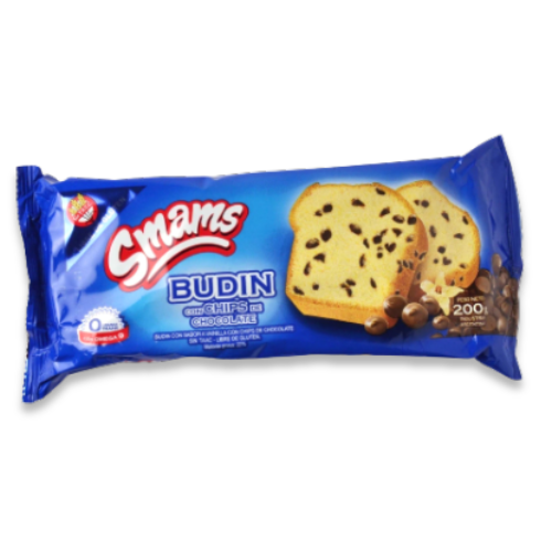 Budín con chips de chocolate SIN TACC