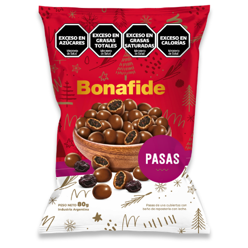 Pasas de uva con chocolate