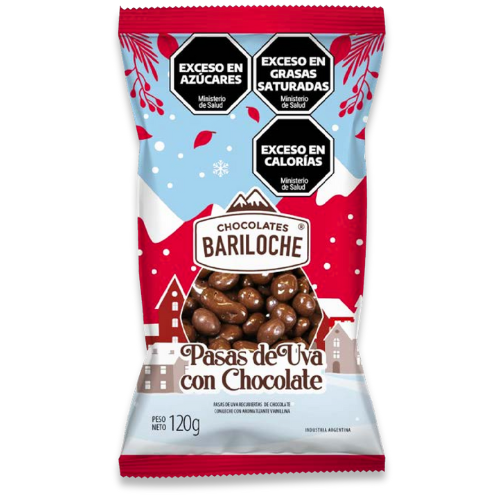 Pasas de uva con chocolate