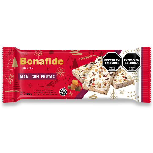 Turrón de maní con frutas