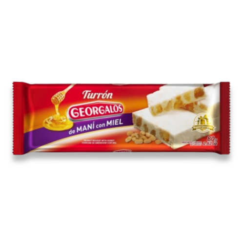 Turrón de maní con miel
